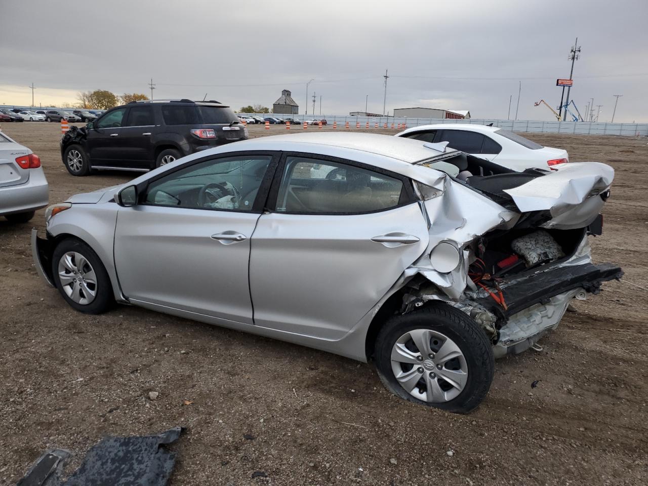 2016 Hyundai Elantra VIN 5NPDH4AEXGH718857 Copart auction photo, rear end / front end damage thumbnail 2