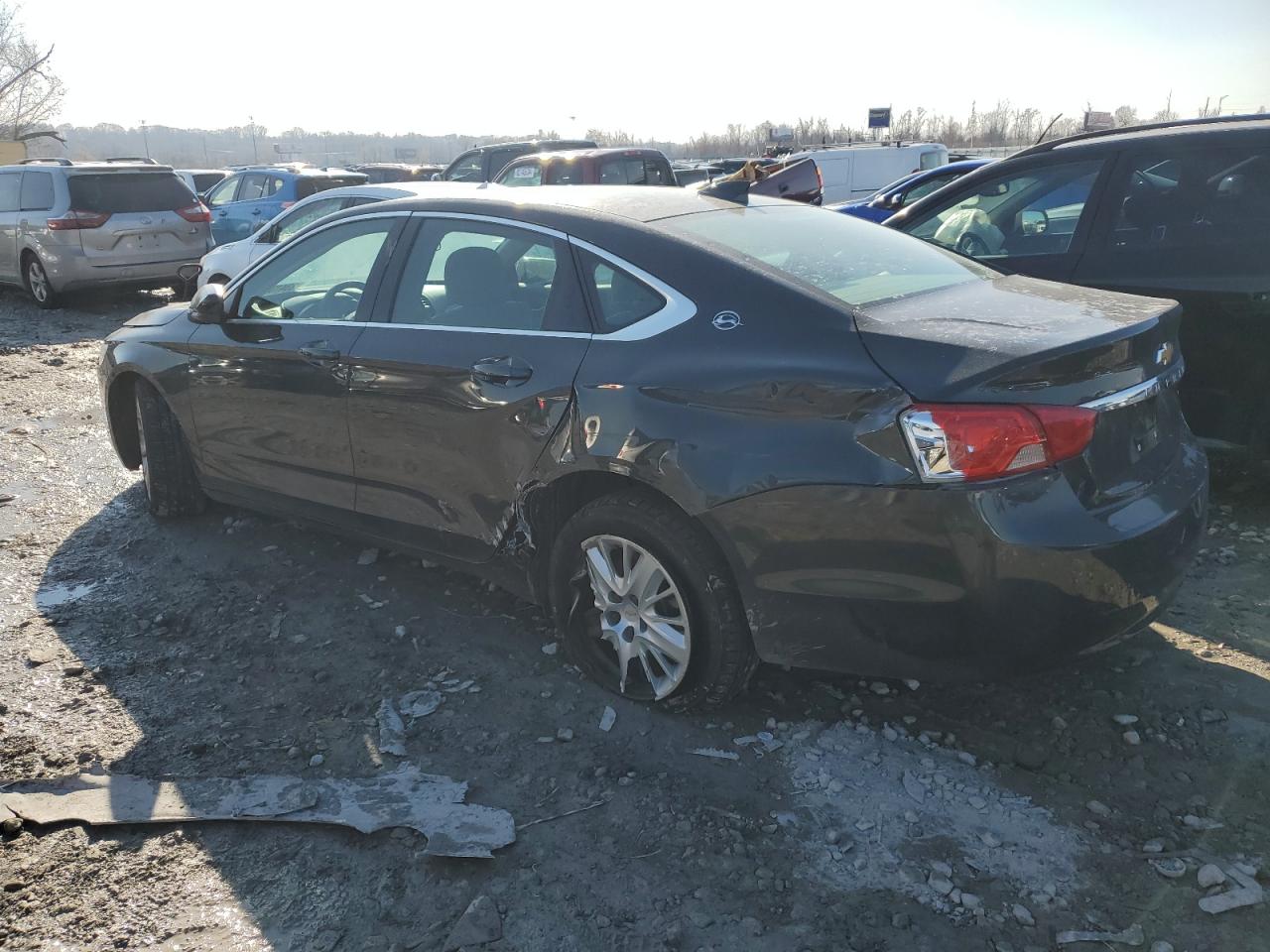 2015 Chevrolet Impala VIN 2G11X5SL9F9164178 Copart auction photo, front end / side damage thumbnail 2