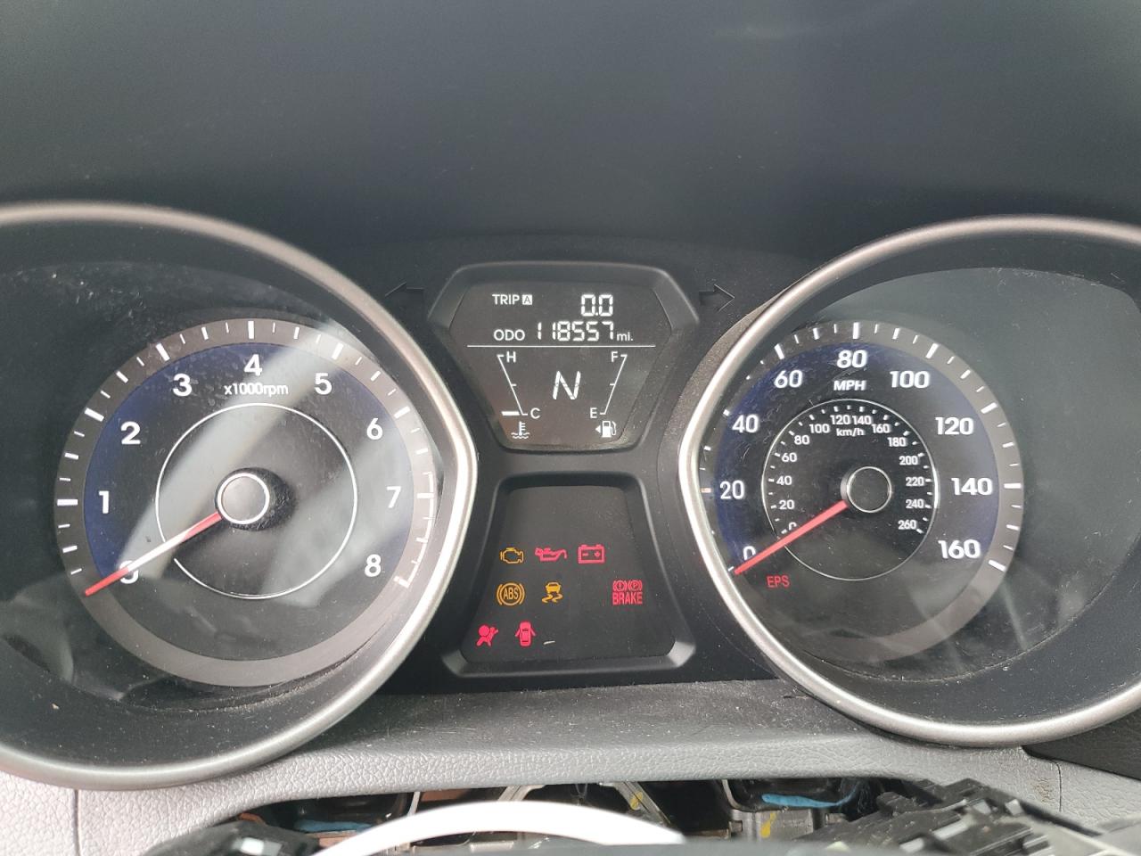 2013 Hyundai Elantra VIN 5NPDH4AE7DH154998 Copart auction photo, all over damage thumbnail 9