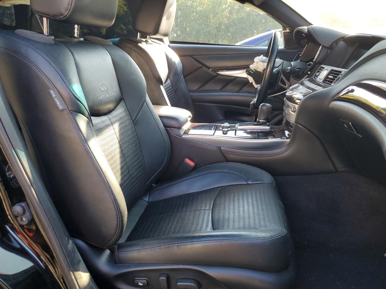 2013 Infiniti M VIN JN1AY1AP6DM540064 Copart auction photo, front end / side damage thumbnail 7