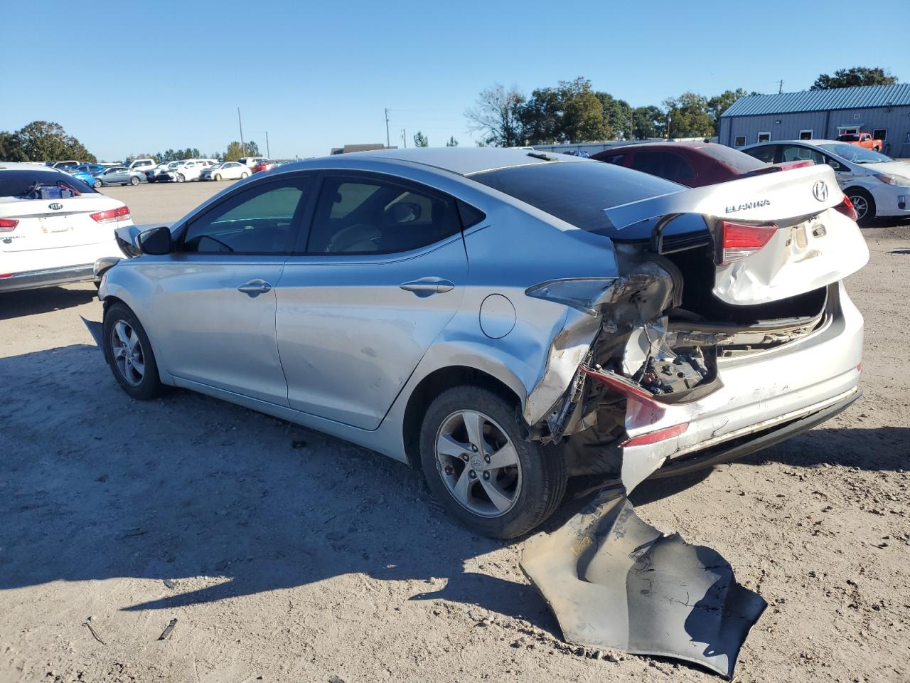 2015 Hyundai Elantra VIN 5NPDH4AEXFH651532 Copart auction photo, all over damage thumbnail 2