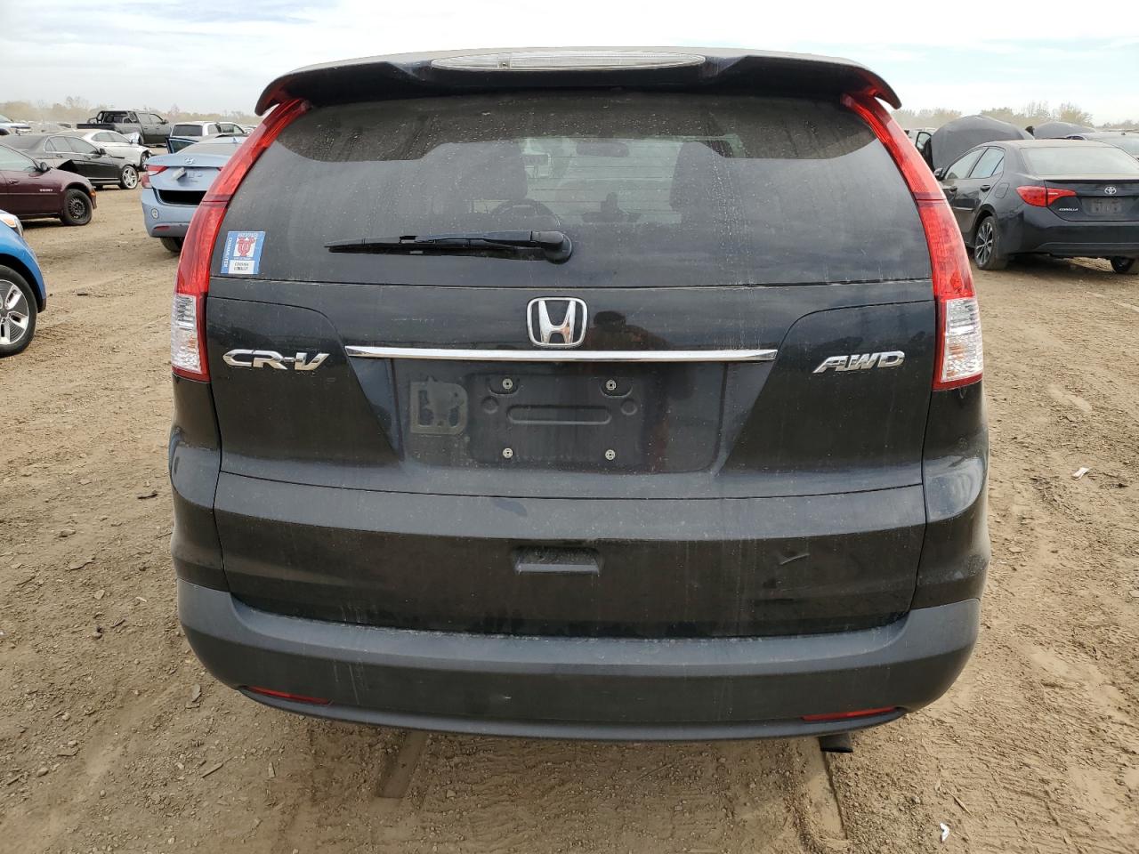 2012 Honda CR-V VIN 5J6RM4H7XCL002629 Copart auction photo, front end / undercarriage damage thumbnail 6