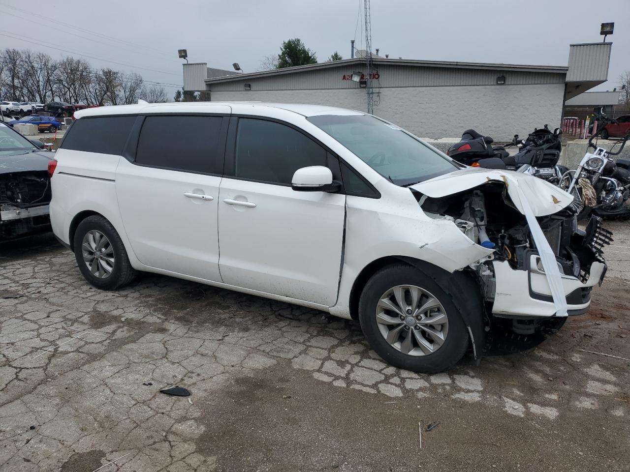 2021 KIA Sedona VIN KNDMB5C13M6673879 Copart auction photo, front end damage thumbnail 4