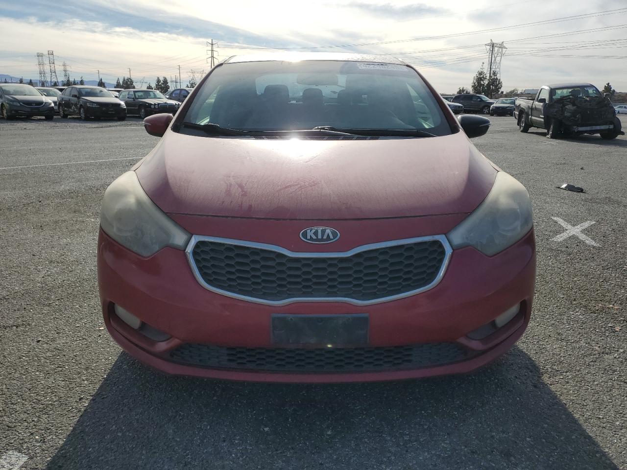 2014 KIA Forte VIN KNAFX4A61E5066595 Copart auction photo, rear end damage thumbnail 5