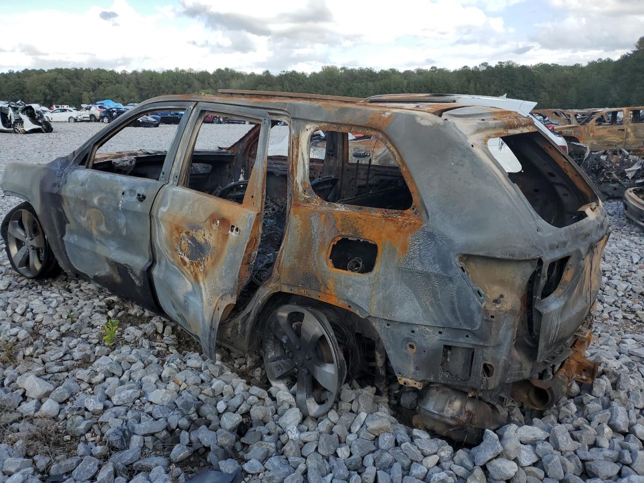 2014 Jeep Grand Cherokee VIN 1C4RJFCT5EC125255 Copart auction photo, burn damage thumbnail 2