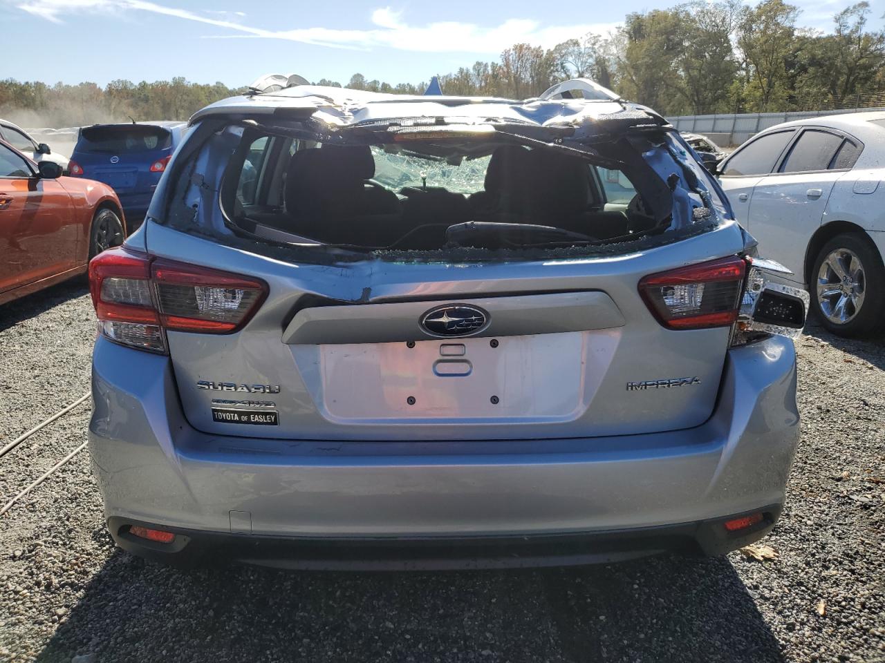 2020 Subaru Impreza VIN 4S3GTAV63L3710098 Copart auction photo, top/roof / minor dent/scratches damage thumbnail 6
