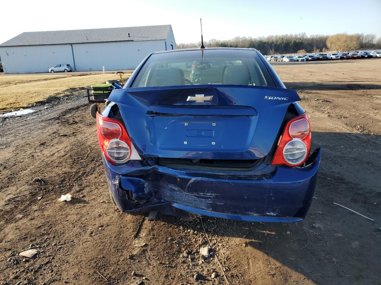 2013 Chevrolet Sonic VIN 1G1JA5SH4D4205796 Copart auction photo, front end / rear end damage thumbnail 6