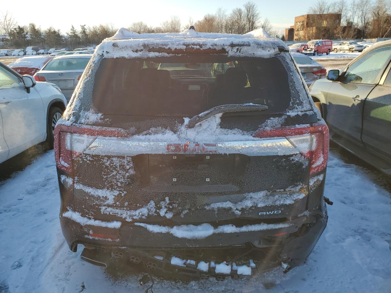 2022 GMC Acadia VIN 1GKKNXLS5NZ174833 Copart auction photo, front end / rear end damage thumbnail 6