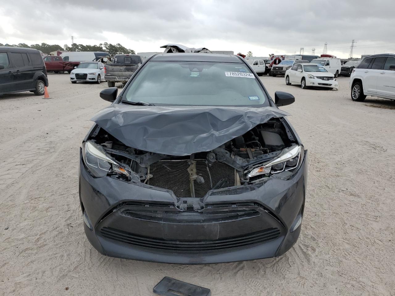 2017 Toyota Corolla VIN 5YFBURHE1HP615580 Copart auction photo, front end damage thumbnail 5