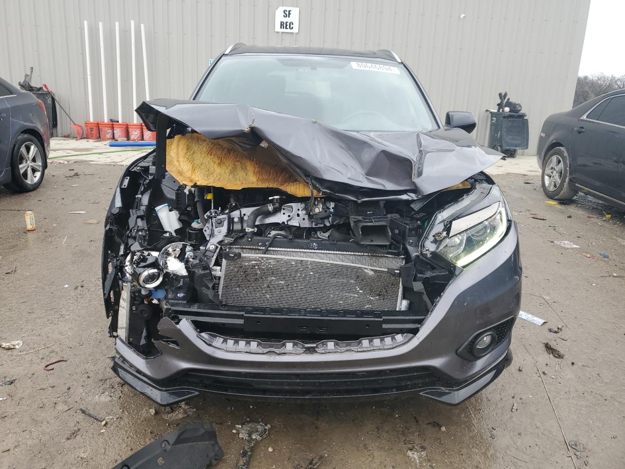 2022 Honda HR-V VIN 3CZRU6H19NM710475 Copart auction photo, front end damage thumbnail 5