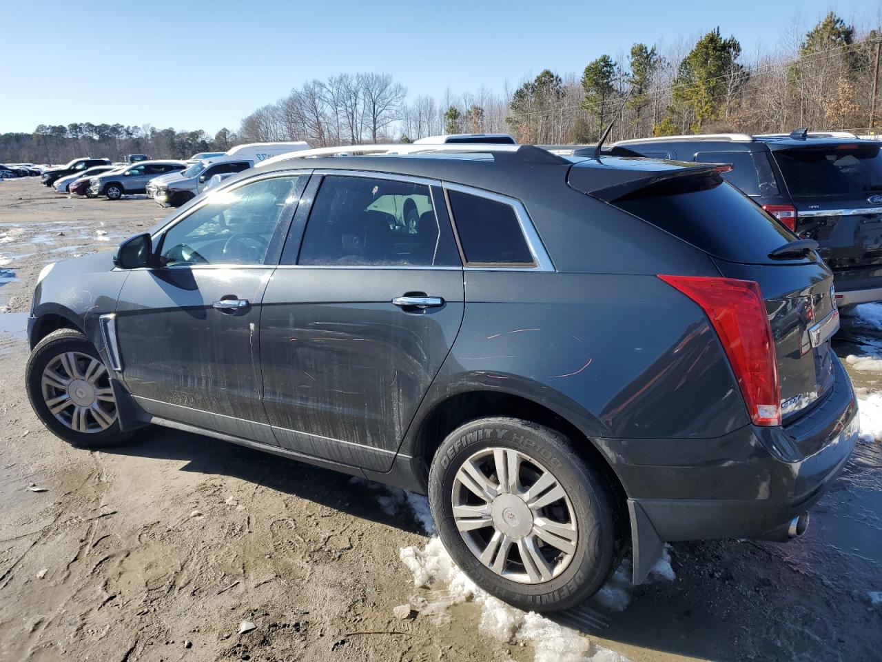 2014 Cadillac SRX VIN 3GYFNEE36ES578884 Copart auction photo, front end / side damage thumbnail 2