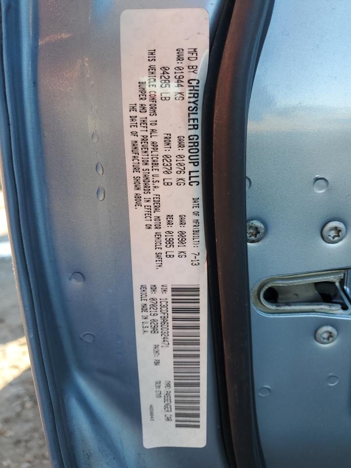 2013 Dodge Dart VIN 1C3CDFBA6DD324471 Copart auction photo, front end / hail damage thumbnail 14