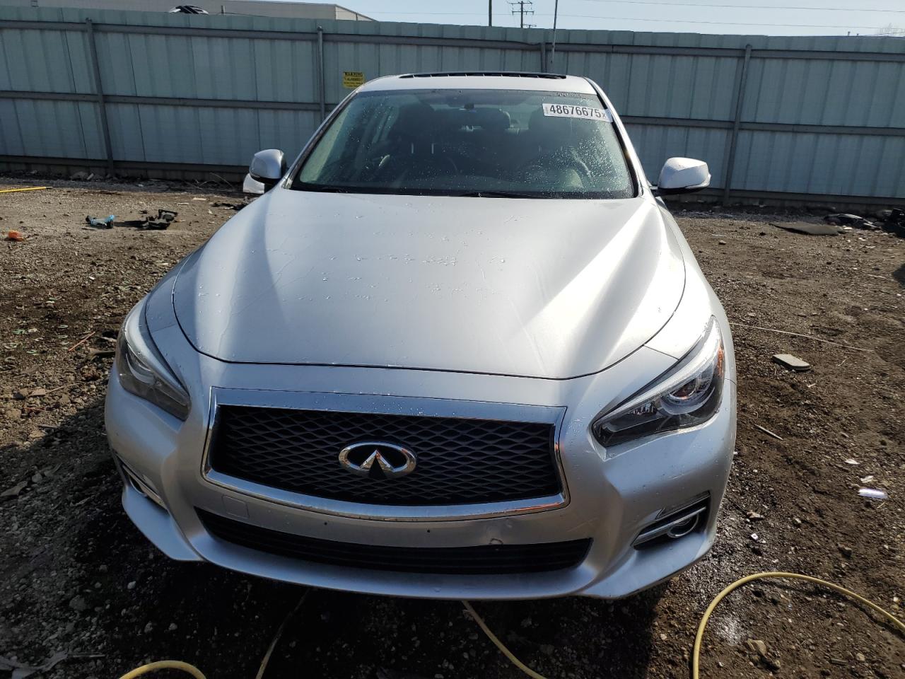 2017 Infiniti Q50 VIN JN1CV7AR8HM682427 Copart auction photo, vandalism / front end damage thumbnail 5