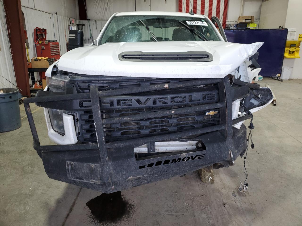 2021 Chevrolet Silverado VIN 1GC1YLE71MF266201 Copart auction photo, all over / top/roof damage thumbnail 5