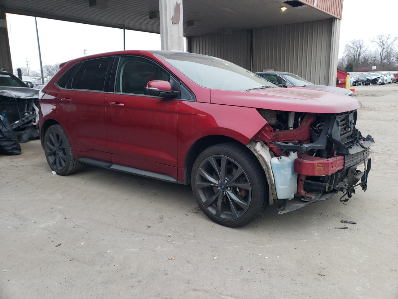 2015 Ford Edge VIN 2FMTK4AP8FBB26054 Copart auction photo, front end damage thumbnail 4