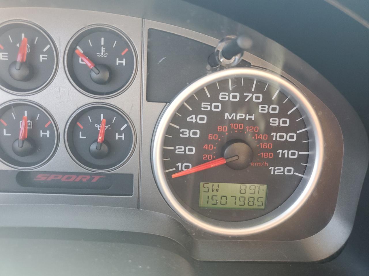 2007 Ford F-150 VIN 1FTPX12V57NA61219 Copart auction photo, water/flood damage thumbnail 9