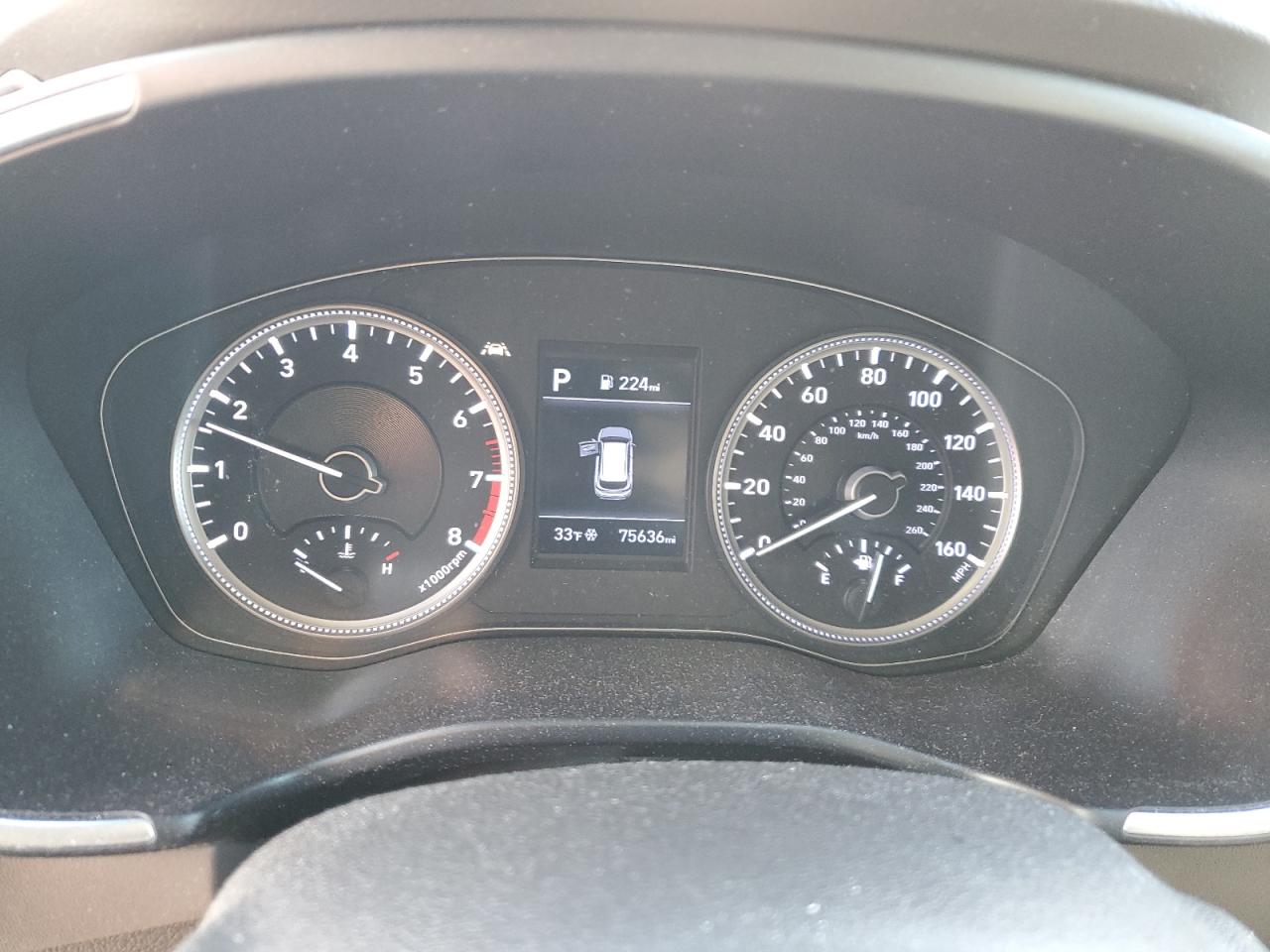 2019 Hyundai Santa Fe VIN 5NMS2CAD0KH124214 Copart auction photo, front end / minor dent/scratches damage thumbnail 9