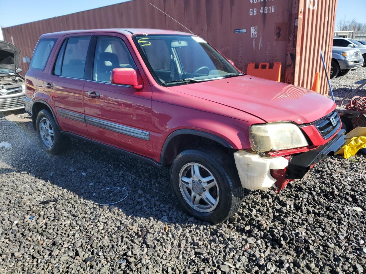 2001 Honda CR-V VIN JHLRD18651C007250 Copart auction photo, front end damage thumbnail 4