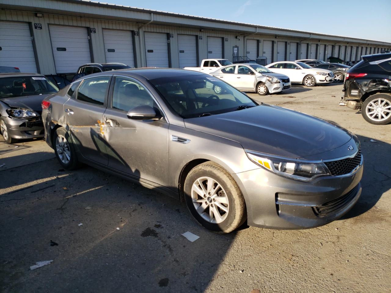 2018 KIA Optima VIN 5XXGT4L38JG212129 Copart auction photo, side damage thumbnail 4