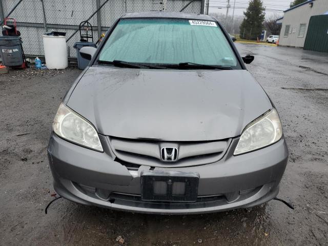 2005 Honda Civic VIN 1HGES257X5L010138 Copart auction photo, front end / minor dent/scratches damage thumbnail 5