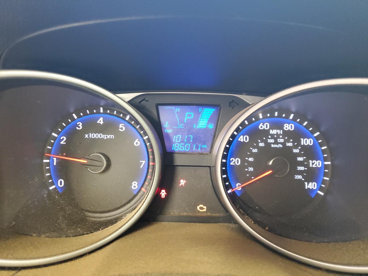 2012 Hyundai Tucson VIN KM8JUCAC0CU417145 Copart auction photo, mechanical / minor dent/scratches damage thumbnail 9
