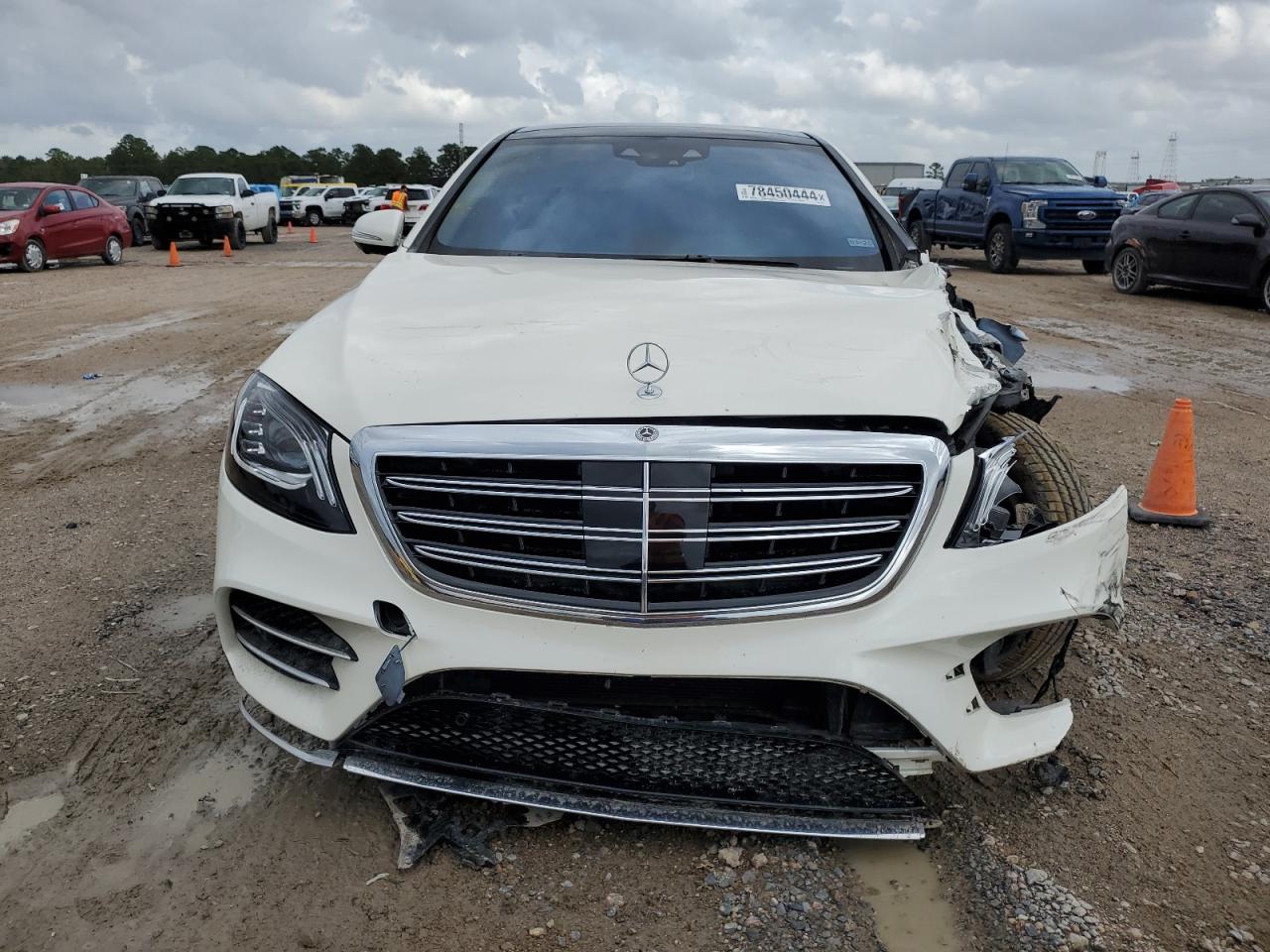 2019 Mercedes-Benz S-klasse VIN WDDUG8DB1KA451321 Copart auction photo, front end / side damage thumbnail 5