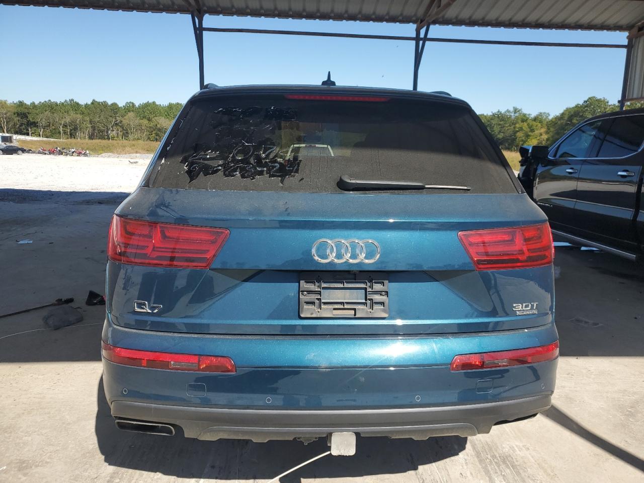 2018 Audi Q7 VIN WA1VAAF74JD025078 Copart auction photo, front end / side damage thumbnail 6