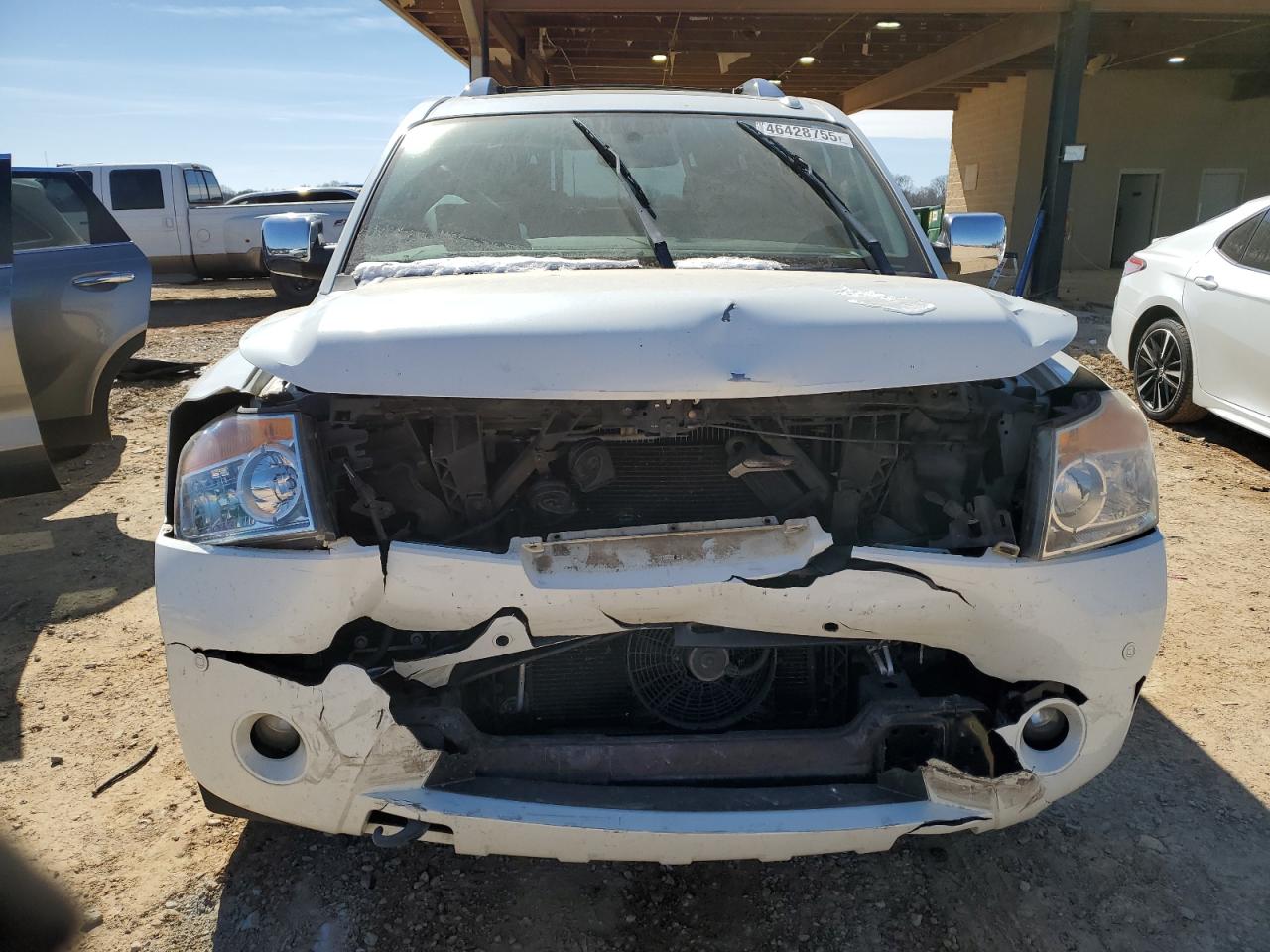 2015 Nissan Armada VIN 5N1BA0NF1FN603453 Copart auction photo, front end damage thumbnail 5