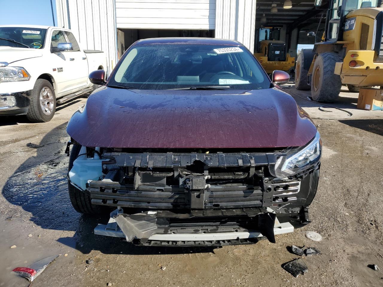 2022 Nissan Sentra VIN 3N1AB8CV5NY314506 Copart auction photo, side / front end damage thumbnail 3