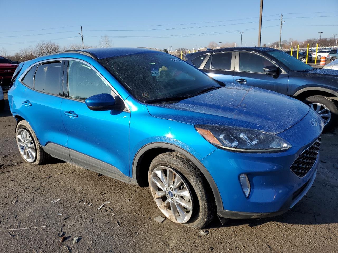 2020 Ford Escape VIN 1FMCU9H93LUA51428 Copart auction photo, rear end / minor dent/scratches damage thumbnail 4