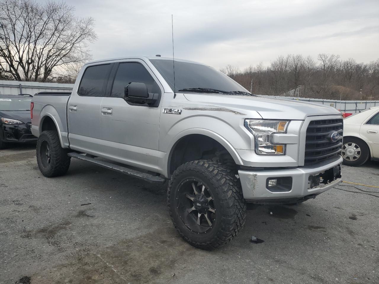 2017 Ford F-150 VIN 1FTEW1EF0HFB85747 Copart auction photo, front end / side damage thumbnail 4
