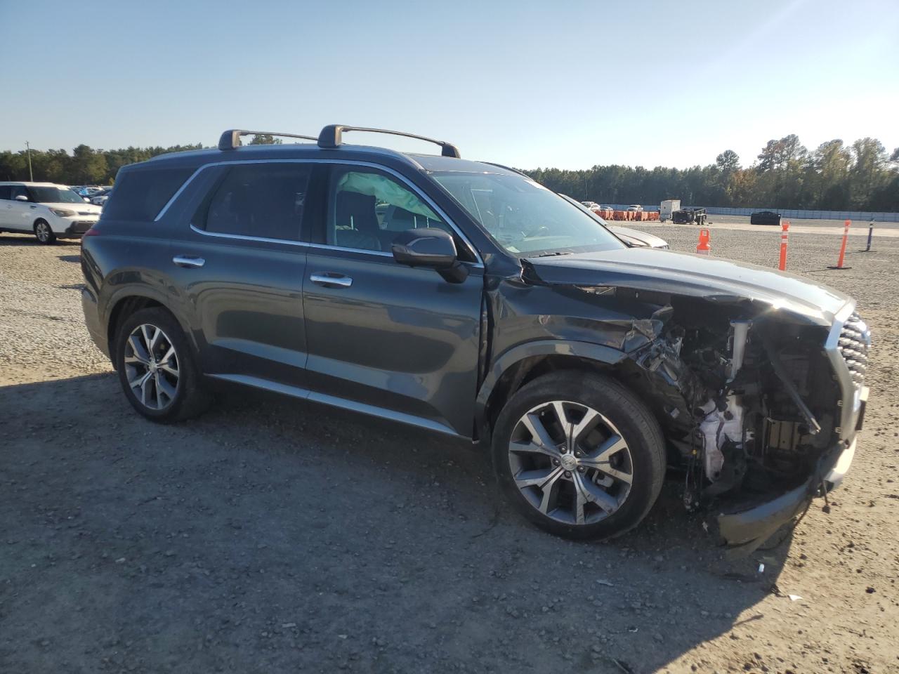 2021 Hyundai Palisade VIN KM8R54HE6MU190641 Copart auction photo, front end damage thumbnail 4