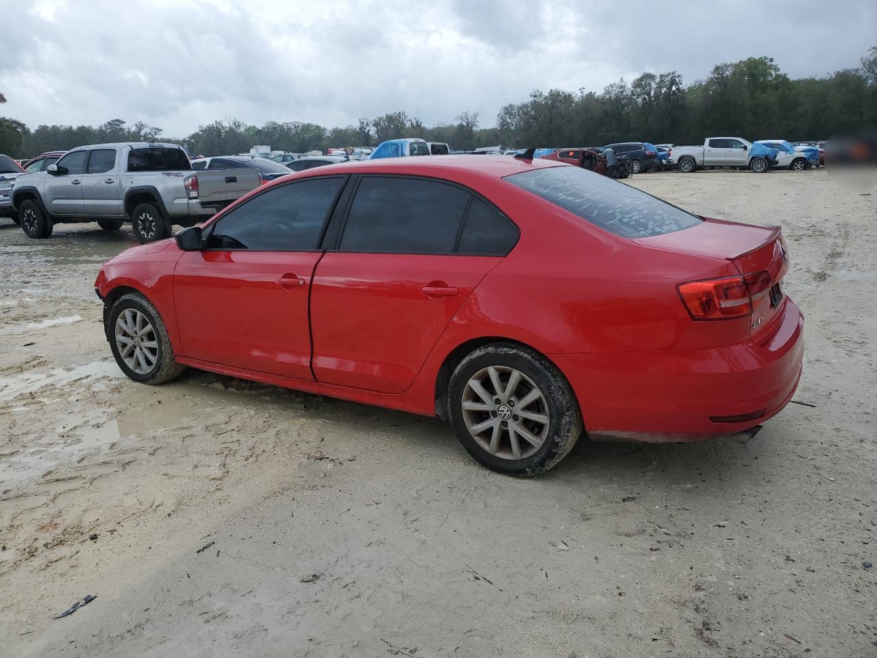 2015 Volkswagen Jetta VIN 3VWD17AJ7FM244598 Copart auction photo, front end / side damage thumbnail 2