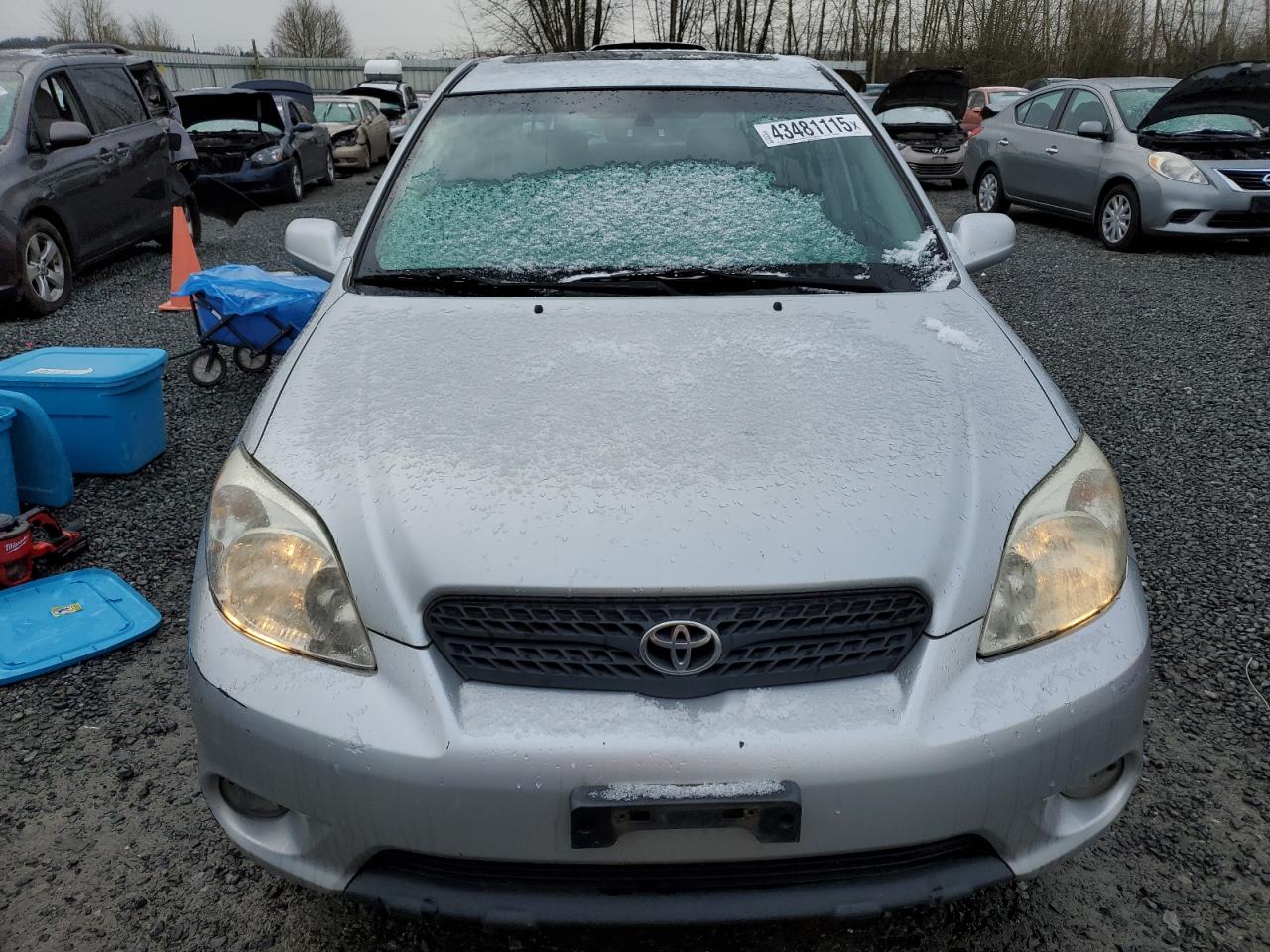 2005 Toyota Corolla VIN 2T1KR32E05C324815 Copart auction photo, side / rear end damage thumbnail 5