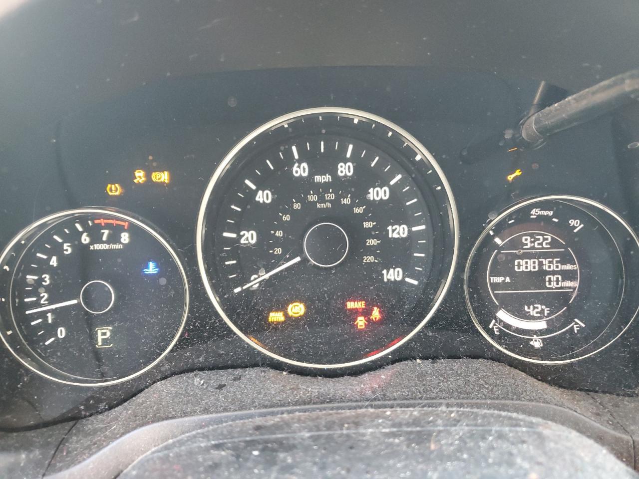 2017 Honda HR-V VIN 3CZRU6H54HM717566 Copart auction photo, side / rear end damage thumbnail 9
