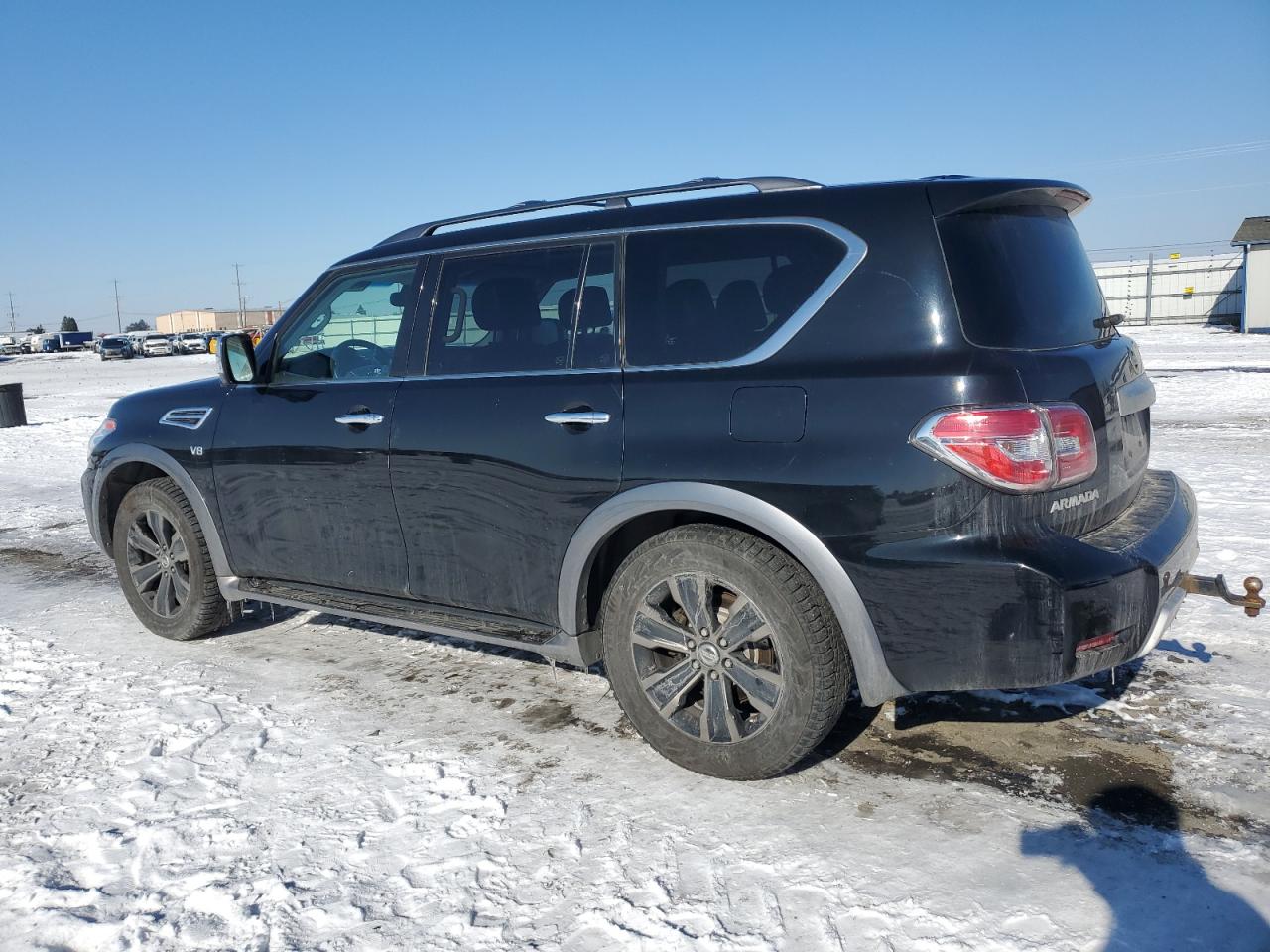 2017 Nissan Armada VIN JN8AY2NC9H9502674 Copart auction photo, side damage thumbnail 2