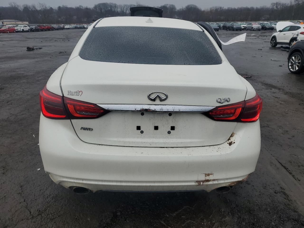 2018 Infiniti Q50 VIN JN1EV7AR6JM444963 Copart auction photo, side / front end damage thumbnail 6