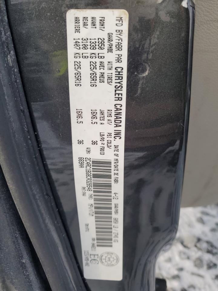 2012 Chrysler Town & Country VIN 2C4RC1BG8CR328548 Copart auction photo, front end damage thumbnail 13