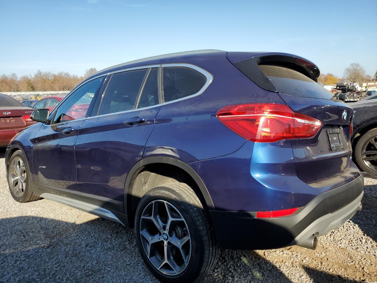2018 BMW X1 VIN WBXHT3C33J5K23979 Copart auction photo, front end damage thumbnail 2