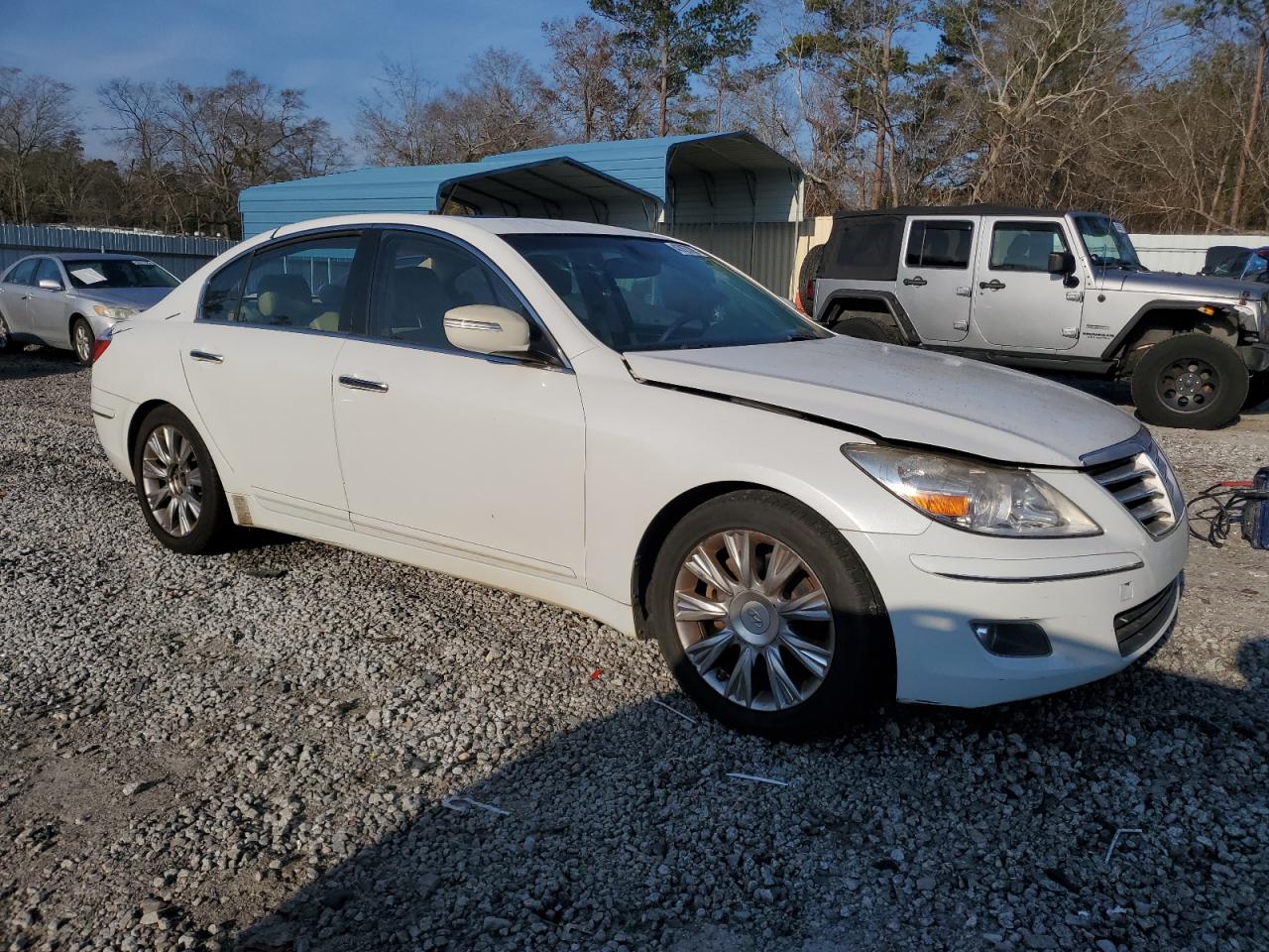 2011 Hyundai Genesis VIN KMHGC4DE1BU132016 Copart auction photo, rear end / top/roof damage thumbnail 4