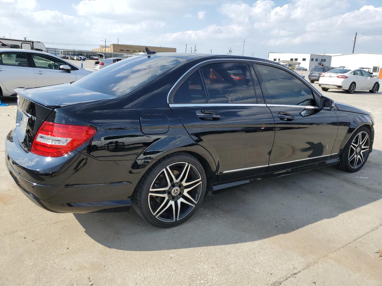2013 Mercedes-Benz C-klasse VIN WDDGF4HB9DR246630 Copart auction photo, front end damage thumbnail 3