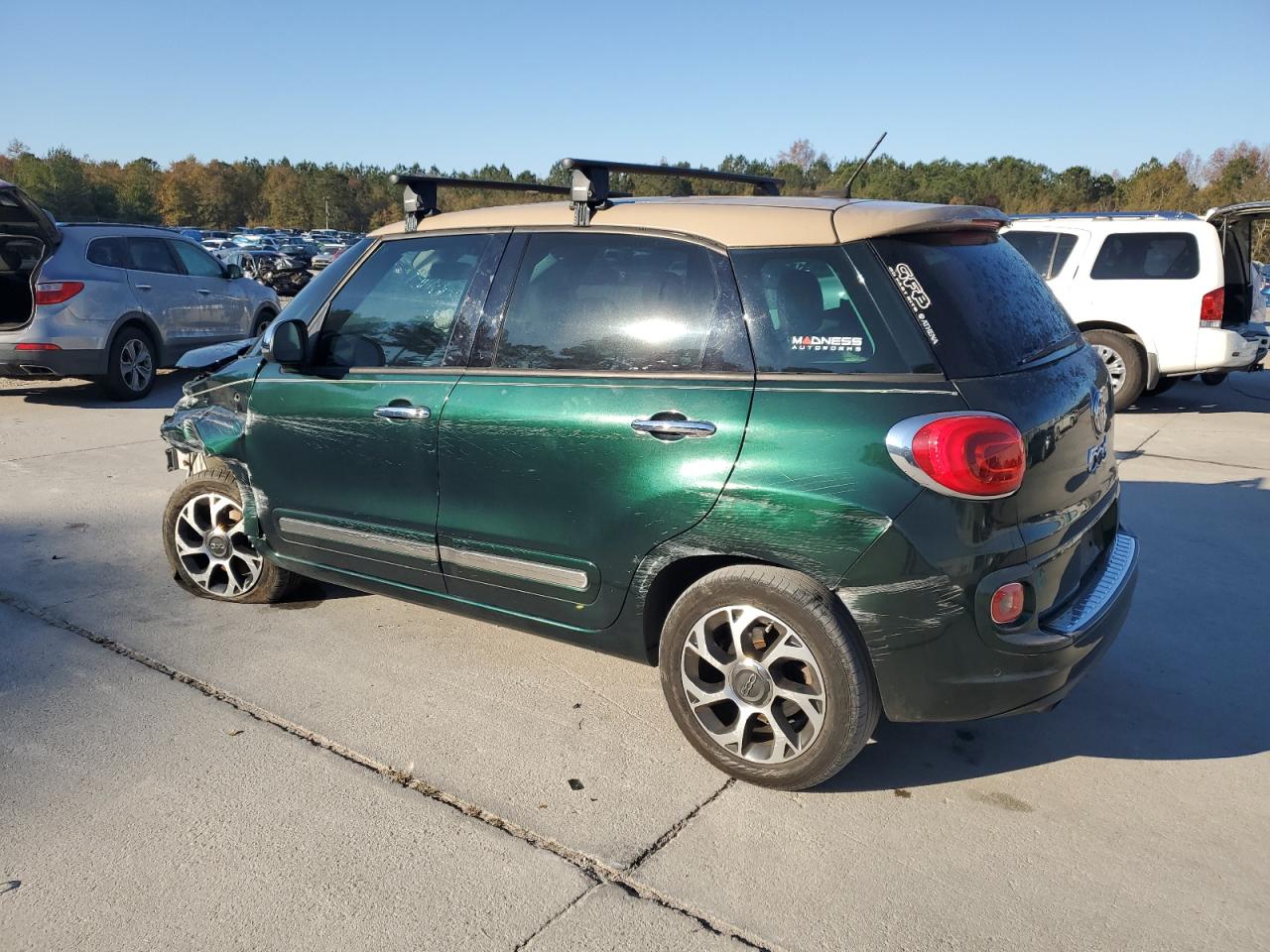 2014 Fiat 500 VIN ZFBCFACH9EZ022054 Copart auction photo, front end damage thumbnail 2