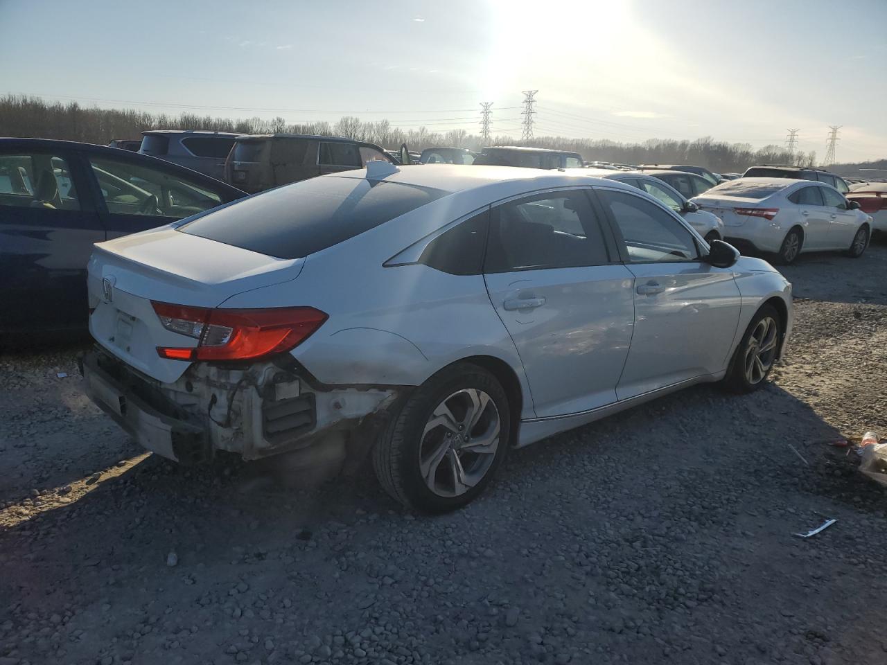 2018 Honda Accord VIN 1HGCV1F46JA063938 Copart auction photo, rear end damage thumbnail 3