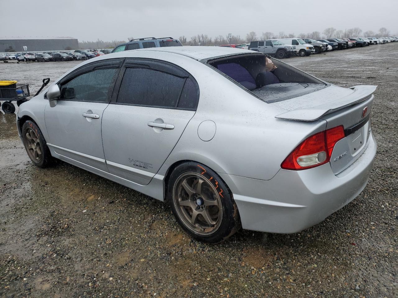 2009 Honda Civic VIN 2HGFA55569H703640 Copart auction photo, rear end / side damage thumbnail 2