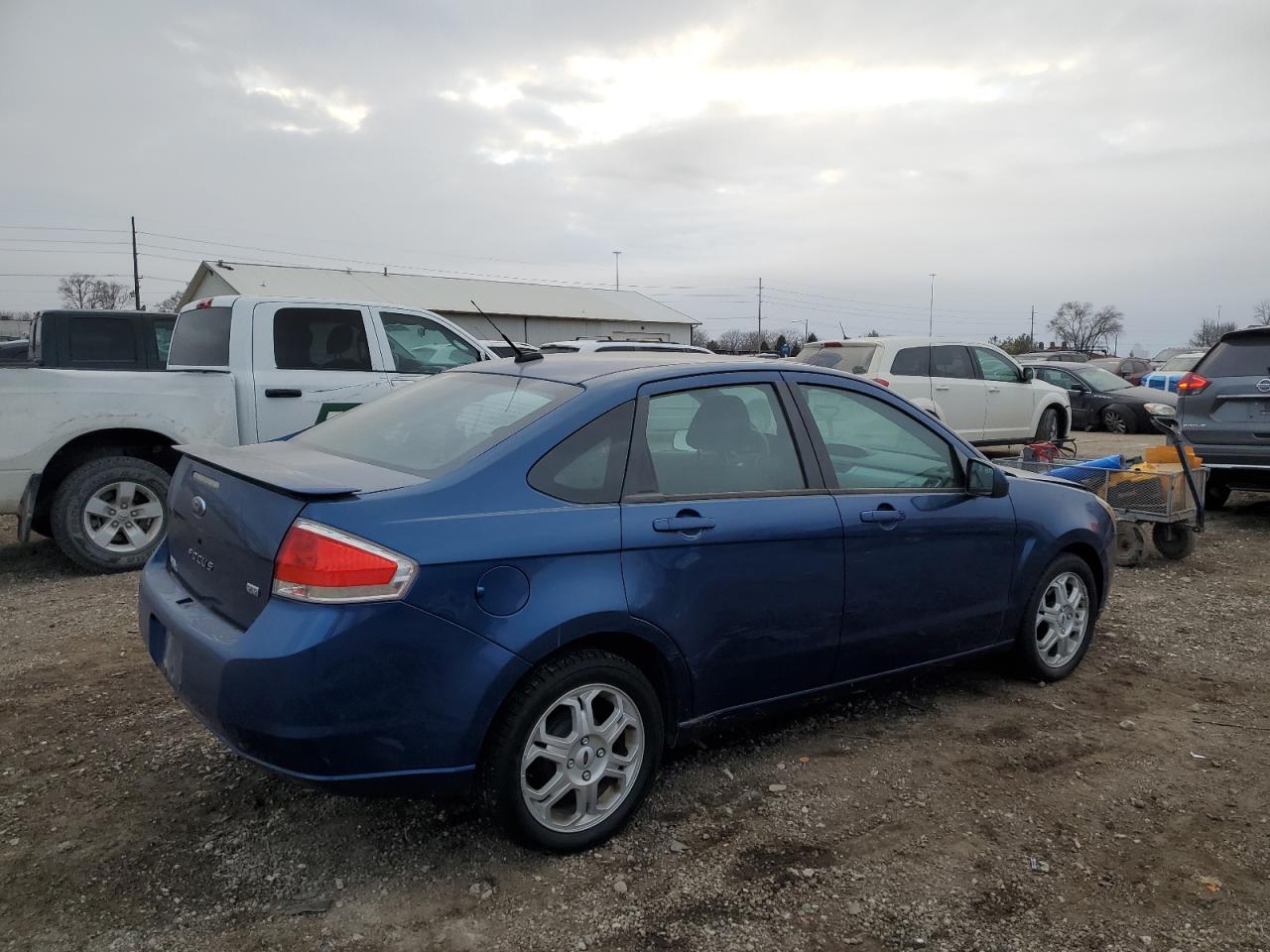 2009 Ford Focus VIN 1FAHP36N39W201782 Copart auction photo, front end / side damage thumbnail 3