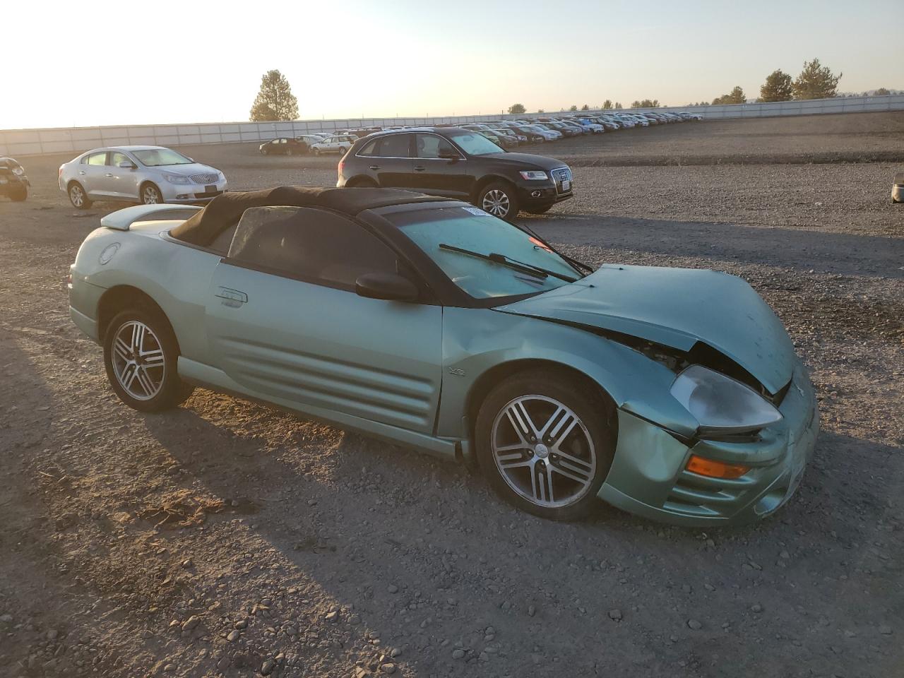 2003 Mitsubishi Eclipse VIN 4A3AE75H43E126640 Copart auction photo, all over damage thumbnail 4