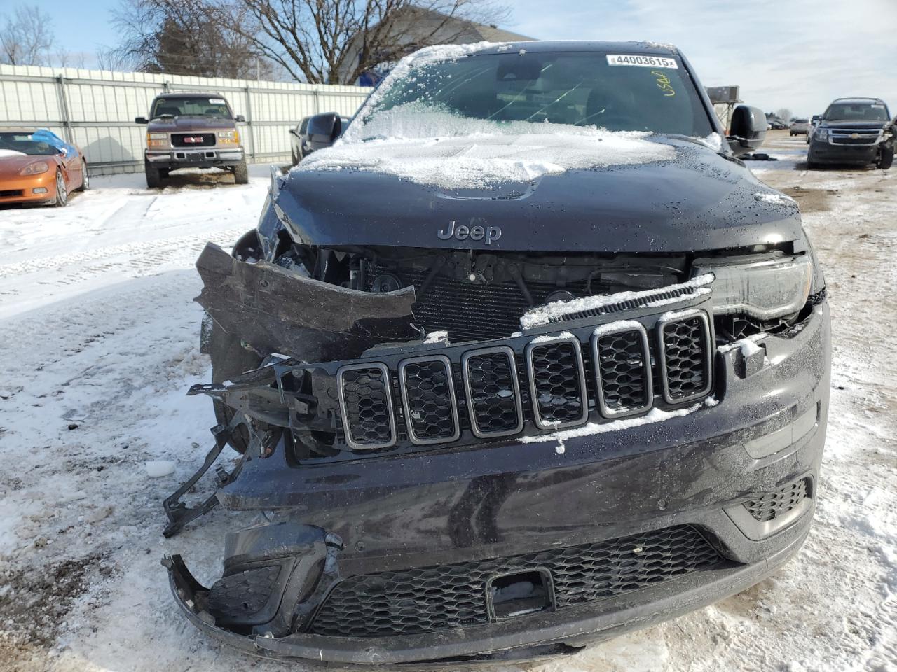 2018 Jeep Grand Cherokee VIN 1C4RJFCT4JC503379 Copart auction photo, front end / side damage thumbnail 5