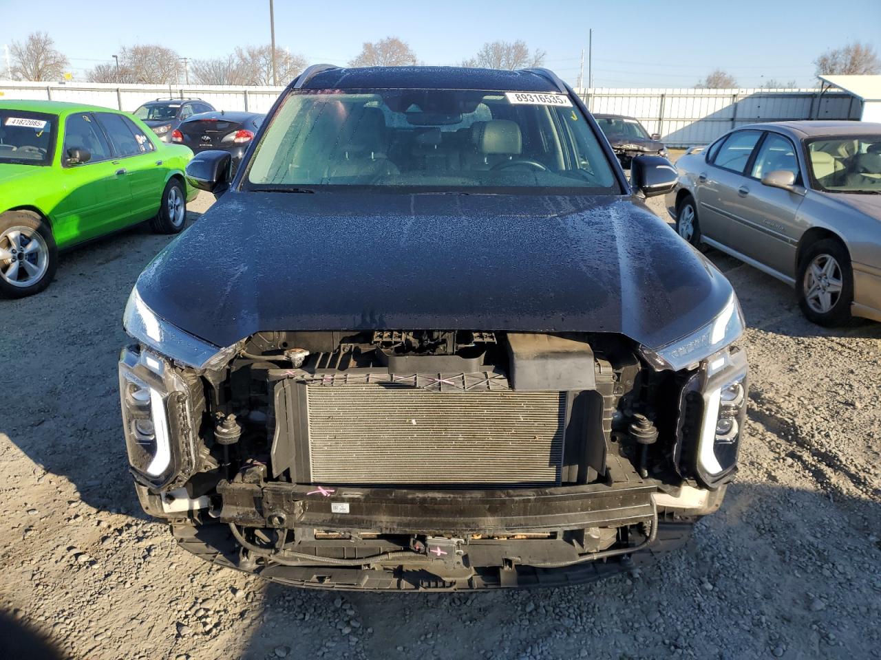 2022 Hyundai Palisade VIN KM8R44HE9NU362102 Copart auction photo, rear end damage thumbnail 5