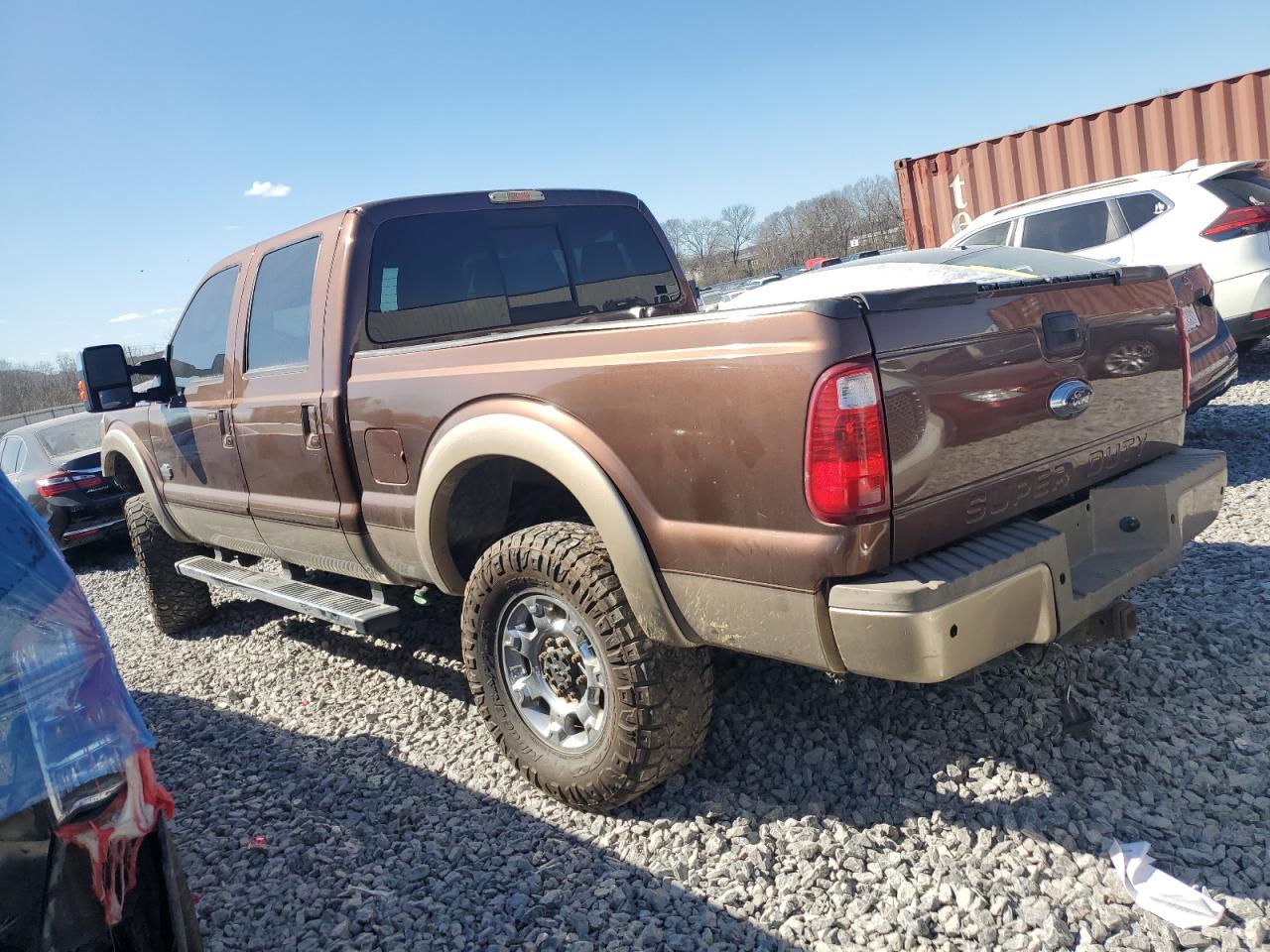 2012 Ford F250 VIN 1FT7W2BTXCEC81182 Copart auction photo, front end / side damage thumbnail 2