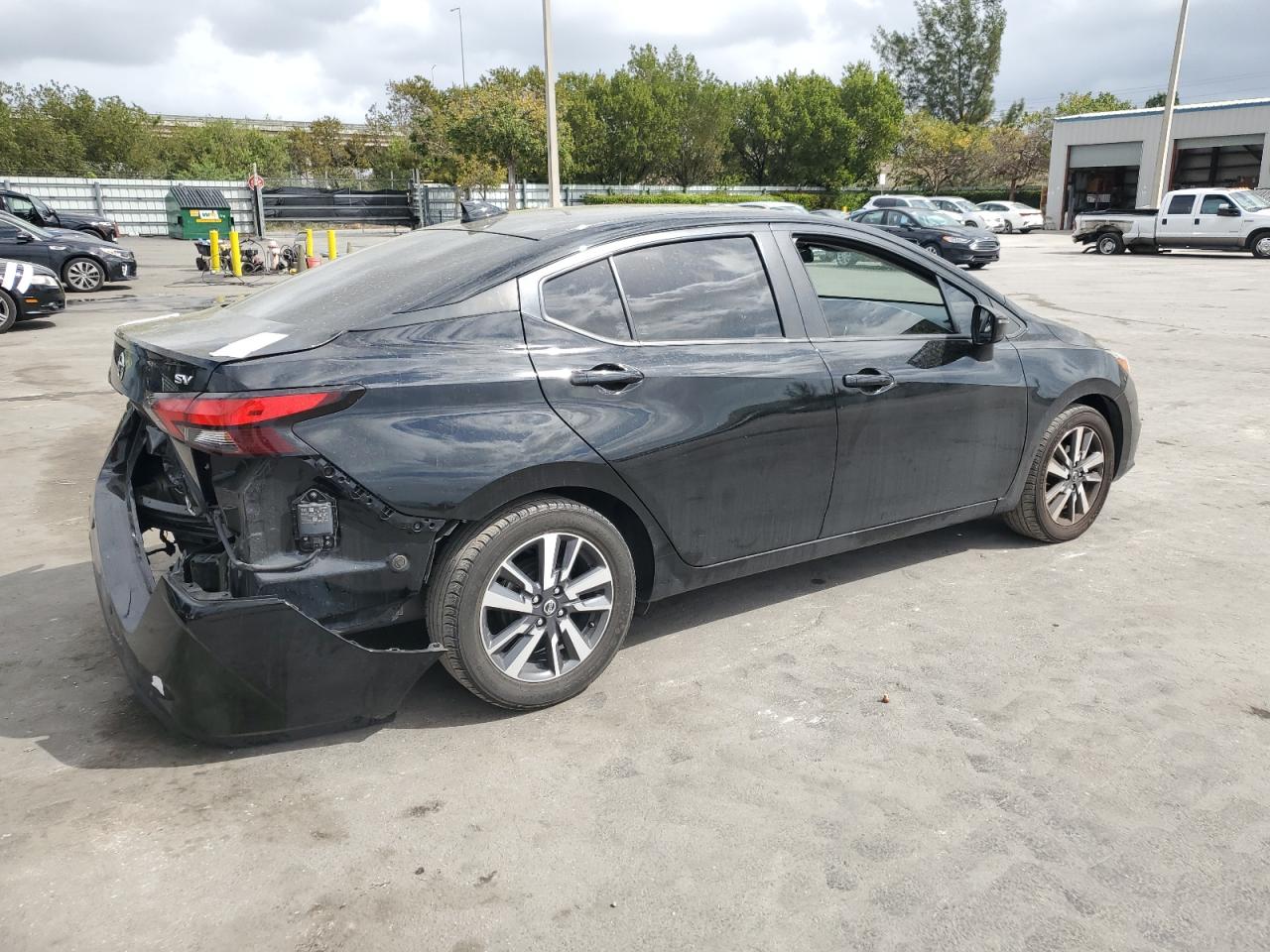 2021 Nissan Versa VIN 3N1CN8EV3ML913865 Copart auction photo, rear end / front end damage thumbnail 3